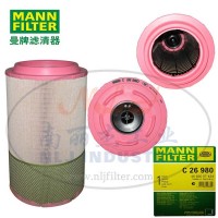 MANN-FILTER曼牌滤清器空滤C26980空气滤芯