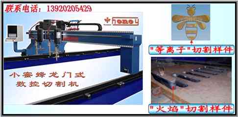 大连小蜜蜂牌龙门式数控切割机