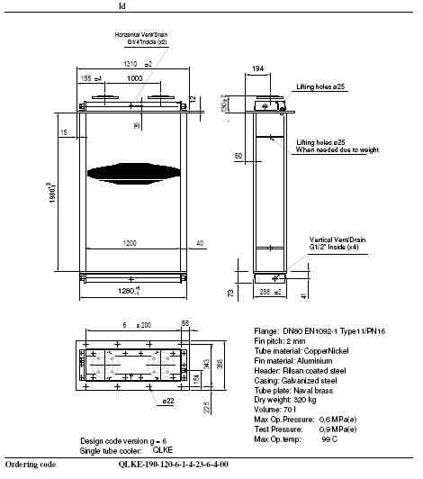 flakt电机水冷换热器QLKE-190（瑞典原装）