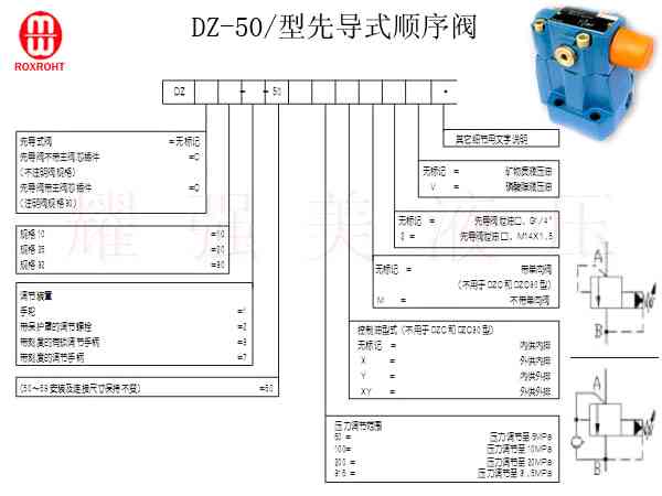隆士乐-DZ10先导式顺序阀
