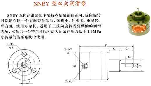 SNBY双向齿轮润滑泵